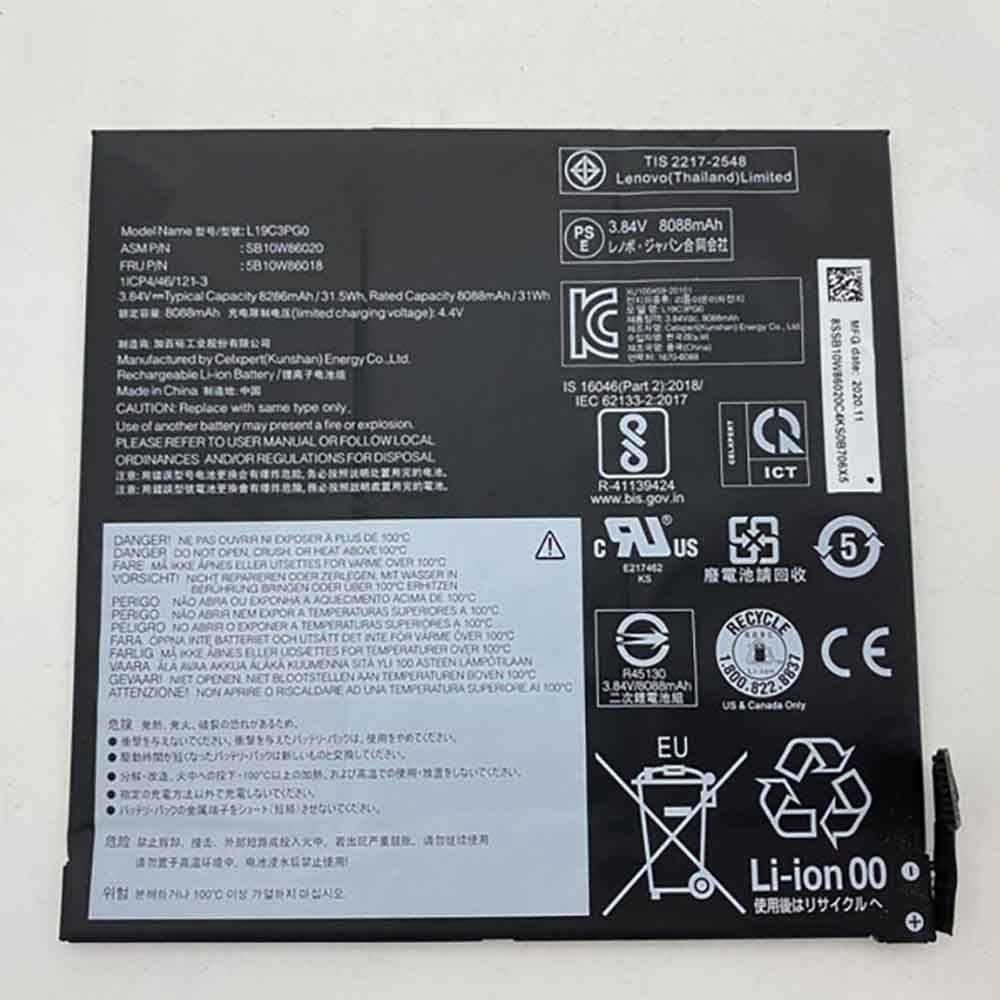L19C3PG0 Tablet Akkus