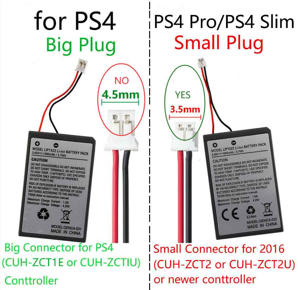 Sony PS4 Pro PS4 Slim CUH ZCT2 CUH ZCT2U  akku