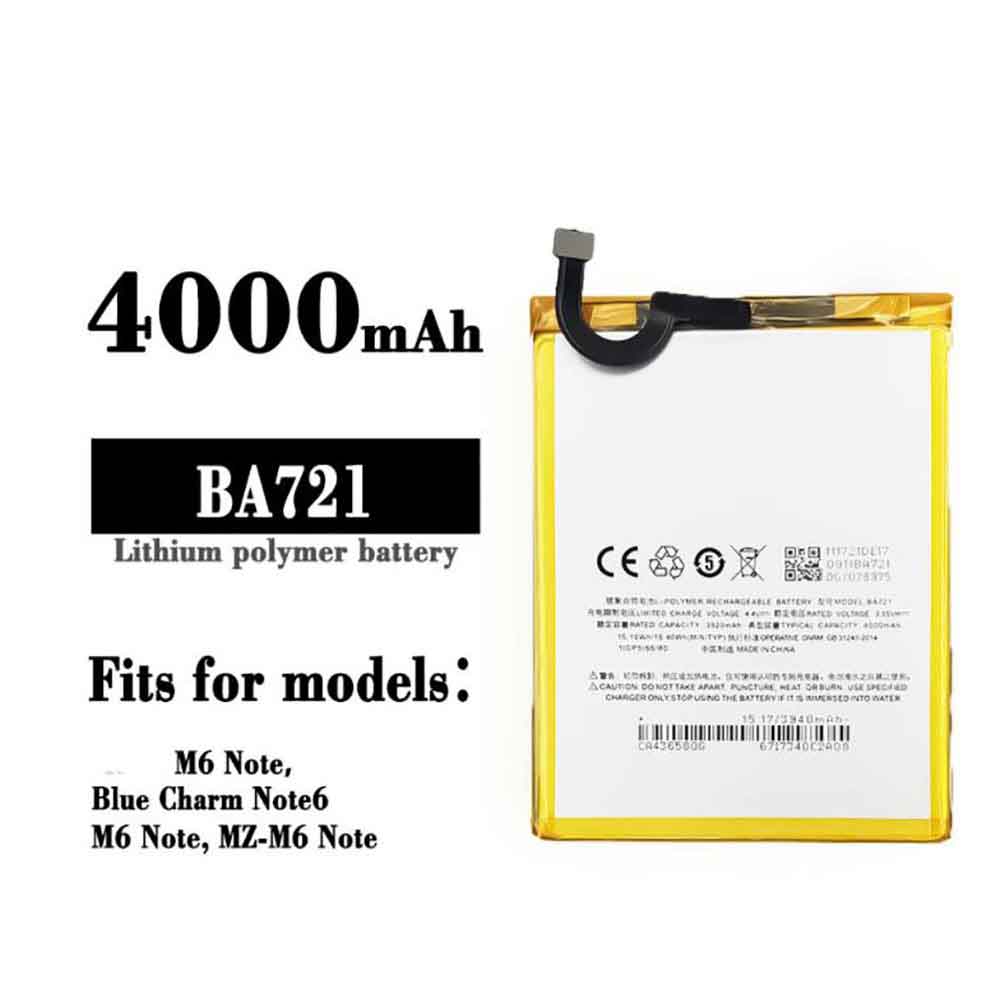 BA721 4000mAh/15.40WH 3.85V 4.4V laptop accu